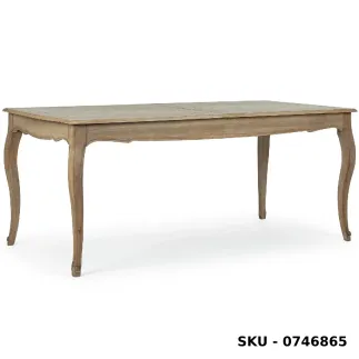 Tavolo Domitille allungabile in legno di Mango, finitura naturale – Stile Moderno - Contemporaneo – Made in Italy