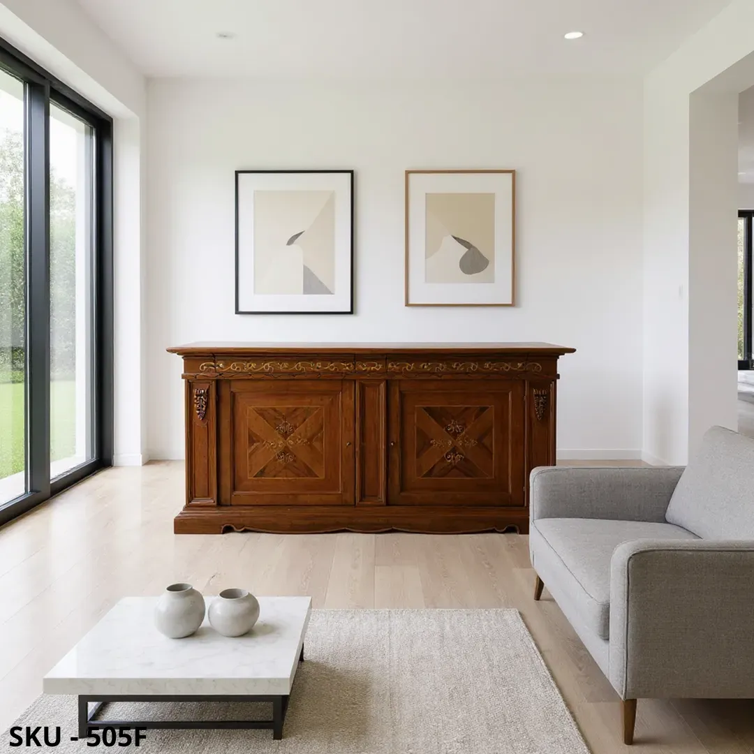 marca-design-shop-credenza-2-ante-2-cassetti-classico-bassano-noce-marcadesign-sku505F-ambientata