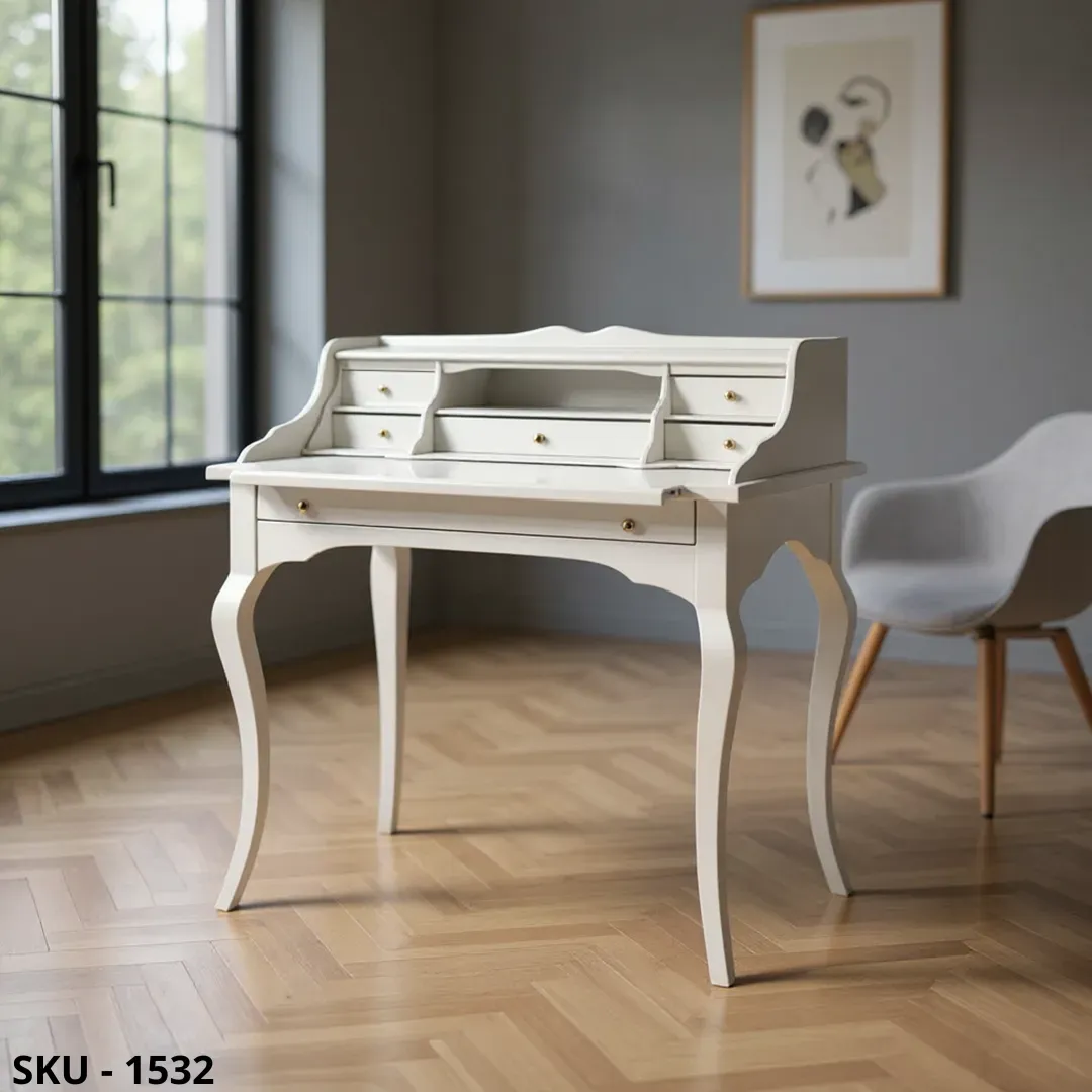 mobili-2g-scrivania-classica-6-cassetti-piano-estraibile-legno-bianco-marcadesign-sku1532-ambientata
