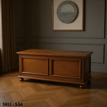 Cassapanca, Noce Scuro, Bianco Opaco e Bianco Perla Decorato, con Piedi a Cipolla - Made in Italy - Arte povera
