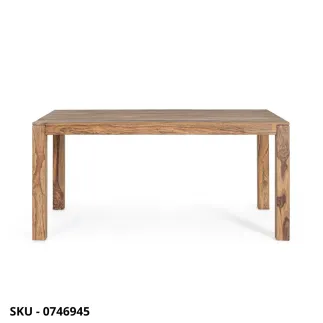 Tavolo Nartan, Fisso, in legno, finitura acrilica protettiva, - Stile Moderno - Contemporaneo - Made in Italy