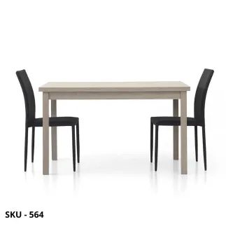 Tavolo allungabile rovere grigio materico, bianco frassinato – Stile Moderno - Contemporaneo – Made in Italy
