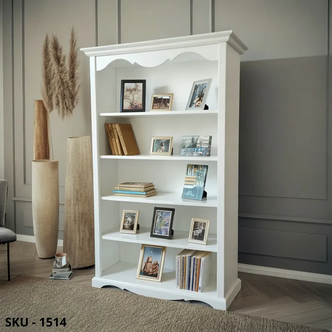 Libreria in Legno, con 5 Ripiani - Arte Povera - Made in Italy