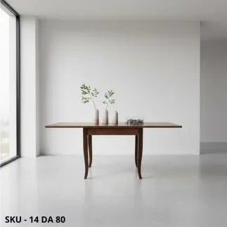 Tavolo con apertura a libro, bianco opaco e noce scuro - Arte povera - Made in Italy - 80x80x78cm, 90x90x78 cm, 100x100x78 cm