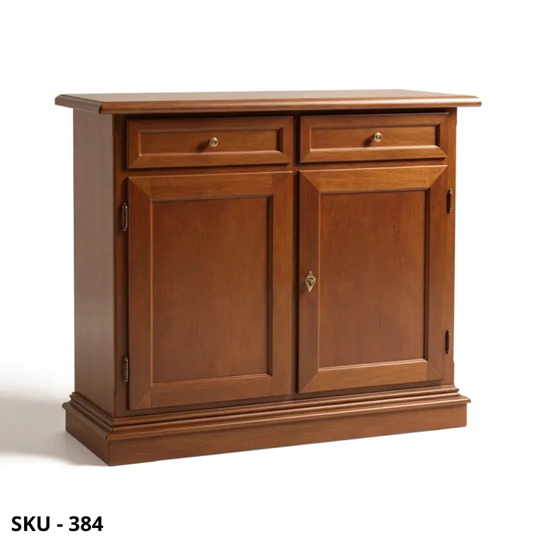 Credenza in Legno, 2 Ante e 2 Cassetti - Arte Povera - Made in Italy