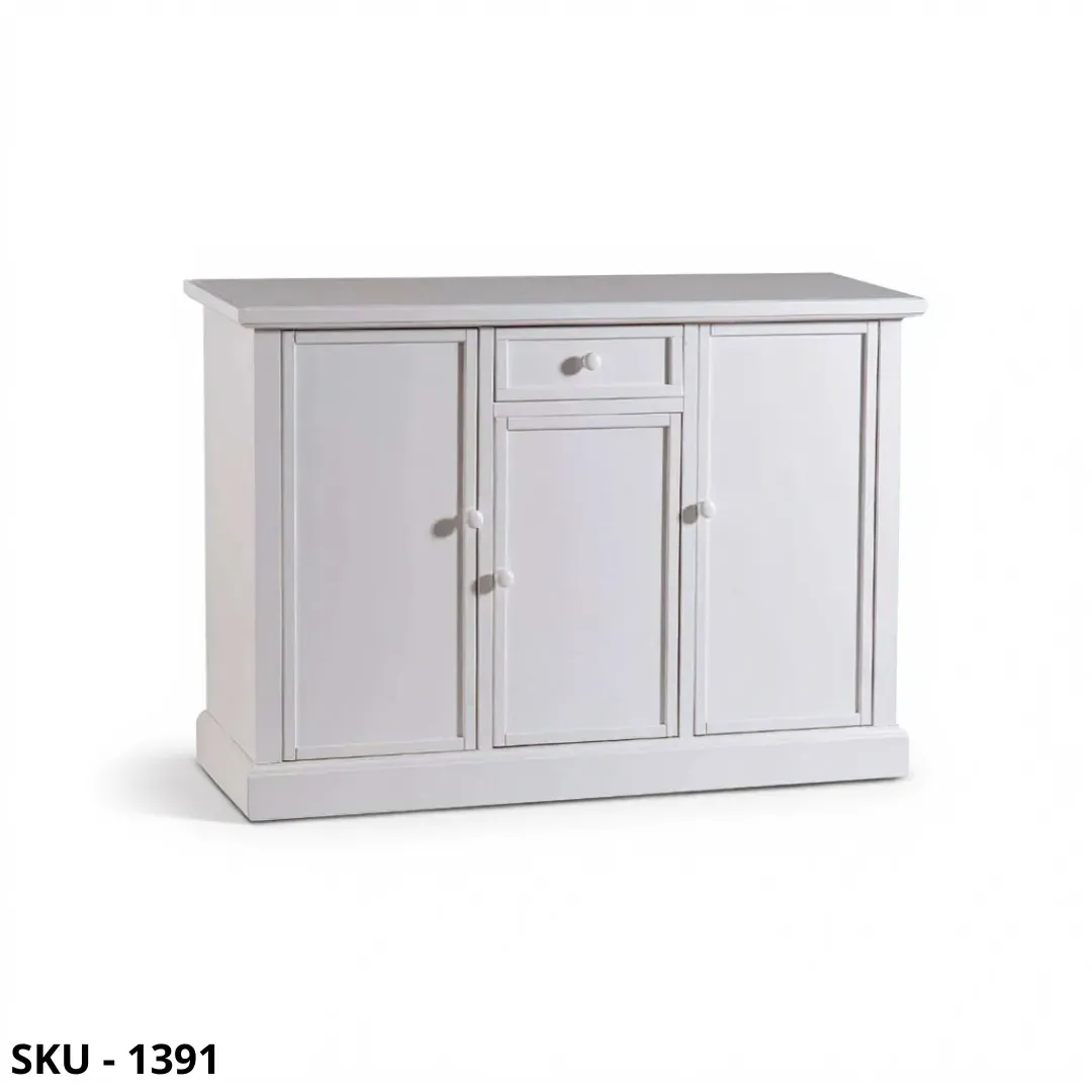 Credenza, Madia in Legno, 3 Ante - Arte Povera - Made in Italy