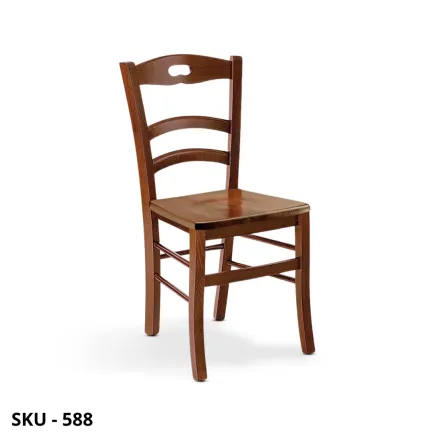 Set di 2 sedie in legno, Bianco Opaco e Noce scuro, vari modelli - Arte Povera - Stile Classico - Made in Italy