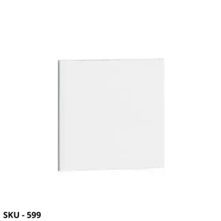 Set di 2 Ante Per Libreria personalizzabile, In Laminato Bianco Frassinato, Modello A Cubo - Stile Moderno – Contemporaneo