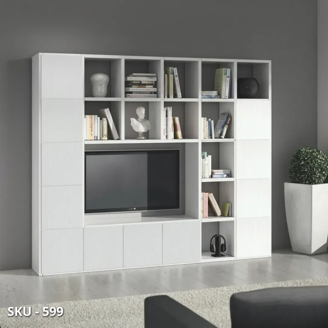Marca-design-shop- Set di 2 Ante Per Libreria personalizzabile-Modello A Cubo - Stile Moderno – Contemporaneo – Made in Italy