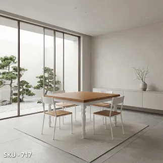 marca-design-shop-Tavolo da pranzo rettangolare-allungabile con 2 estensioni - Arte Povera - Classico - Made in Italy