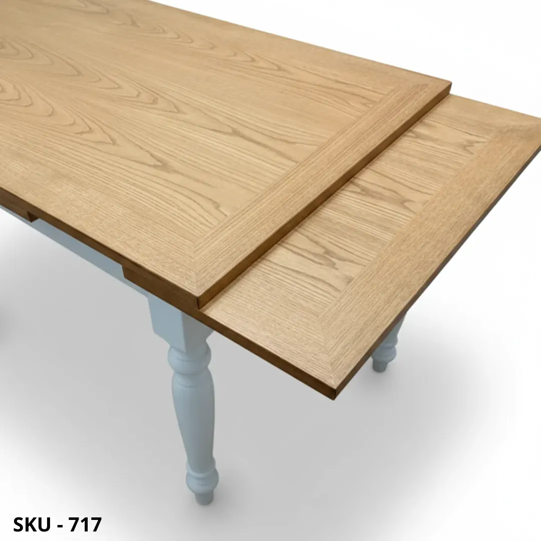 marca-design-shop-Tavolo da pranzo rettangolare-allungabile con 2 estensioni - Arte Povera - Classico - Made in Italy