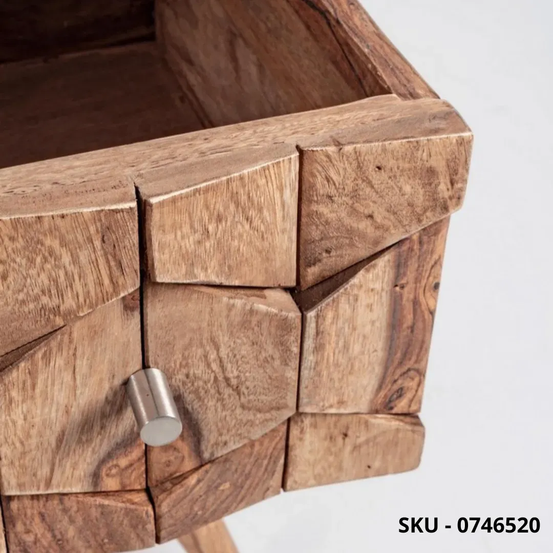 Marca-design-shop-arredamento-moderno- Cassettiera Kant  in Legno di Sheesham -  Stile Moderno – Made in Italy