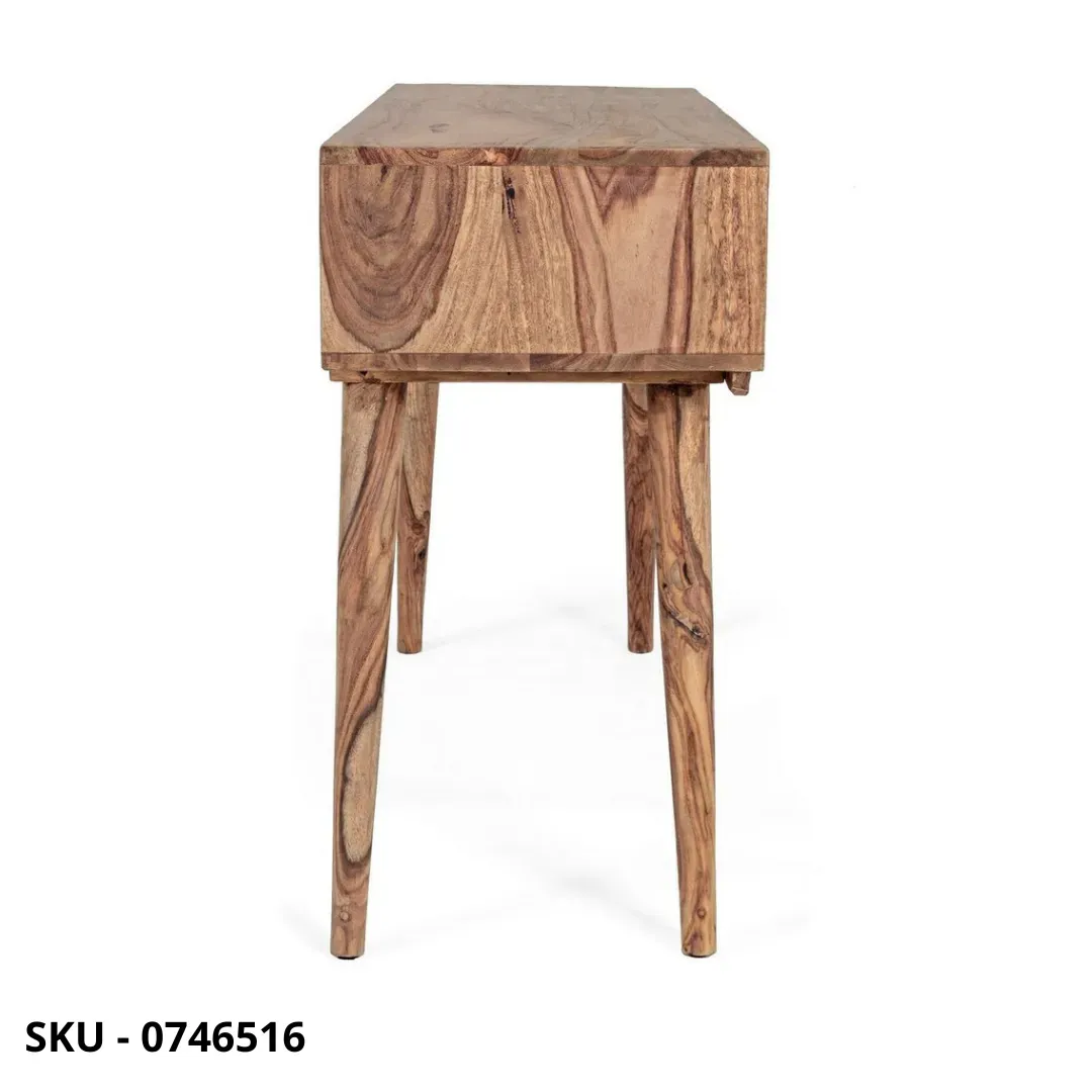 Marca-design-shop-arredamento-moderno- Consolle Kant in Legno Sheesham con 2 Cassetti – Stile Moderno – Made in Italy