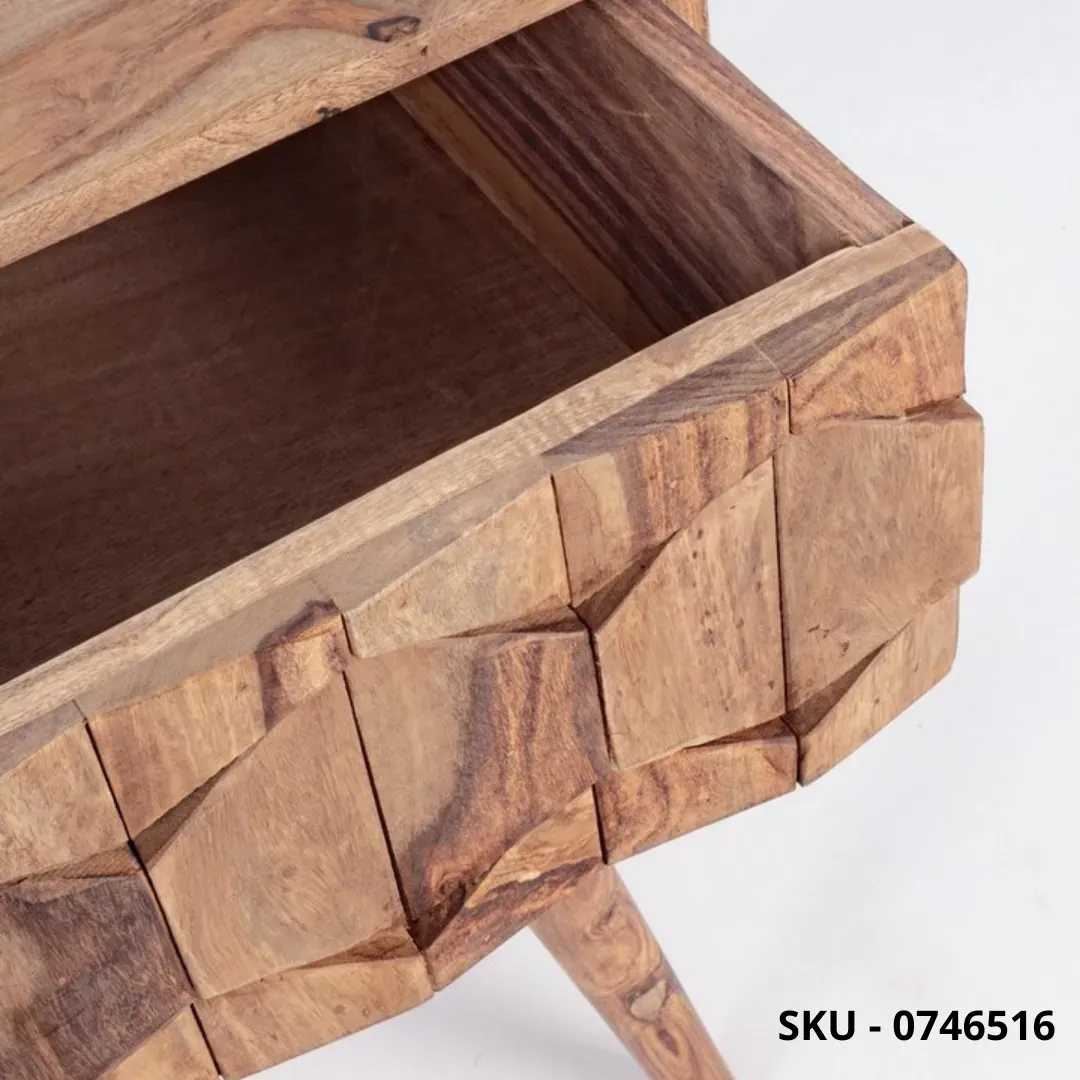 Marca-design-shop-arredamento-moderno- Consolle Kant in Legno Sheesham con 2 Cassetti – Stile Moderno – Made in Italy