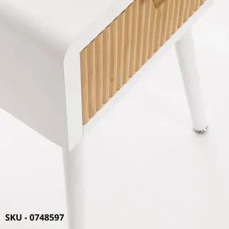 Cassettiera Charley in MDF con 1,2,3 o 5 Cassetti in Legno di Paulownia e Gambe in Pino – Stile Moderno – Made in Italy