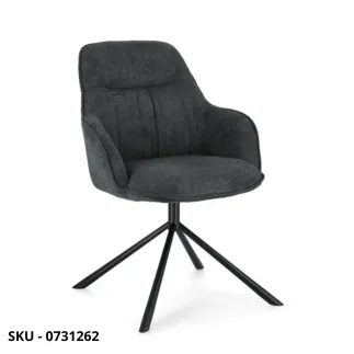 Set di 2 Poltrone Fisse Grant con Gambe in Acciaio Verniciato a Polvere, Rivestimento in Tessuto Beige o Antracite