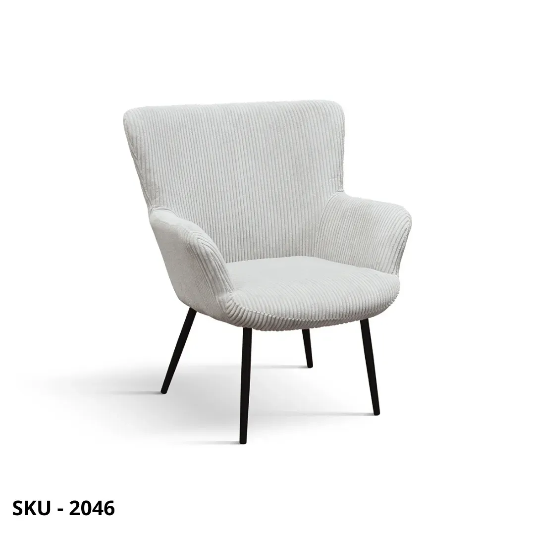 marca-design-shop-stile-moderno-stile-contemporaneo-Poltrona in Tessuto Effetto Velluto con Struttura in Metallo