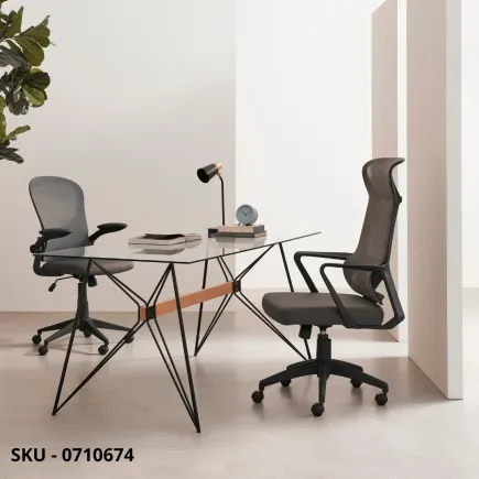 Poltrona Hoboken da Ufficio Ergonomica con Schienale Alto in Rete, Poggiatesta e Altezza Regolabile, Nero o Grigio