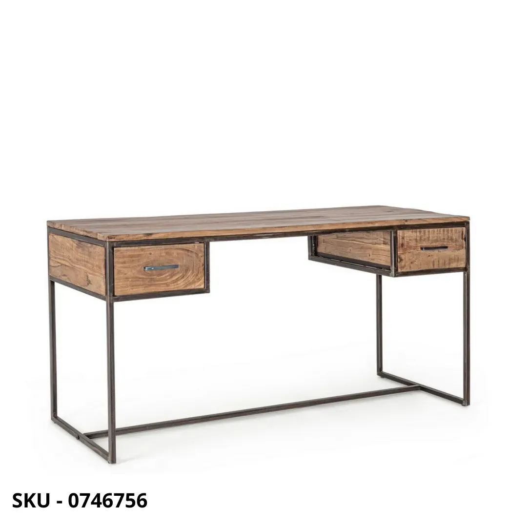 marca-design-shop-stile-moderno-stile-contemporaneo-Scrivania Elmer in Legno di Acacia Massello