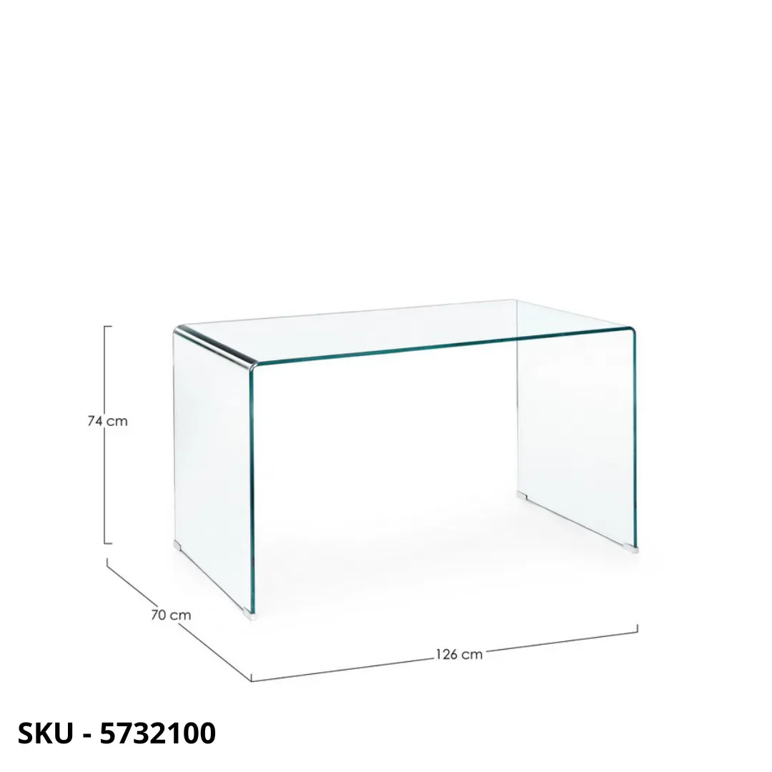 marca-design-shop-stile-moderno-stile-contemporaneo-Scrivania Rettangolare Iride in Vetro Trasparente non temperato