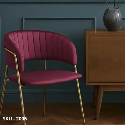 Set di 2 Sedie in Velluto con Braccioli e Gambe in Acciaio Oro, Imbottitura in Schiuma, Blu, Verde, Bordeaux – Stile Moderno