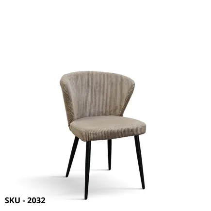 Set di 2 Sedie Imbottite In Velluto Panna, Tortora, Grigio, Rosa antico - Stile Moderno - Contemporaneo - Made in Italy