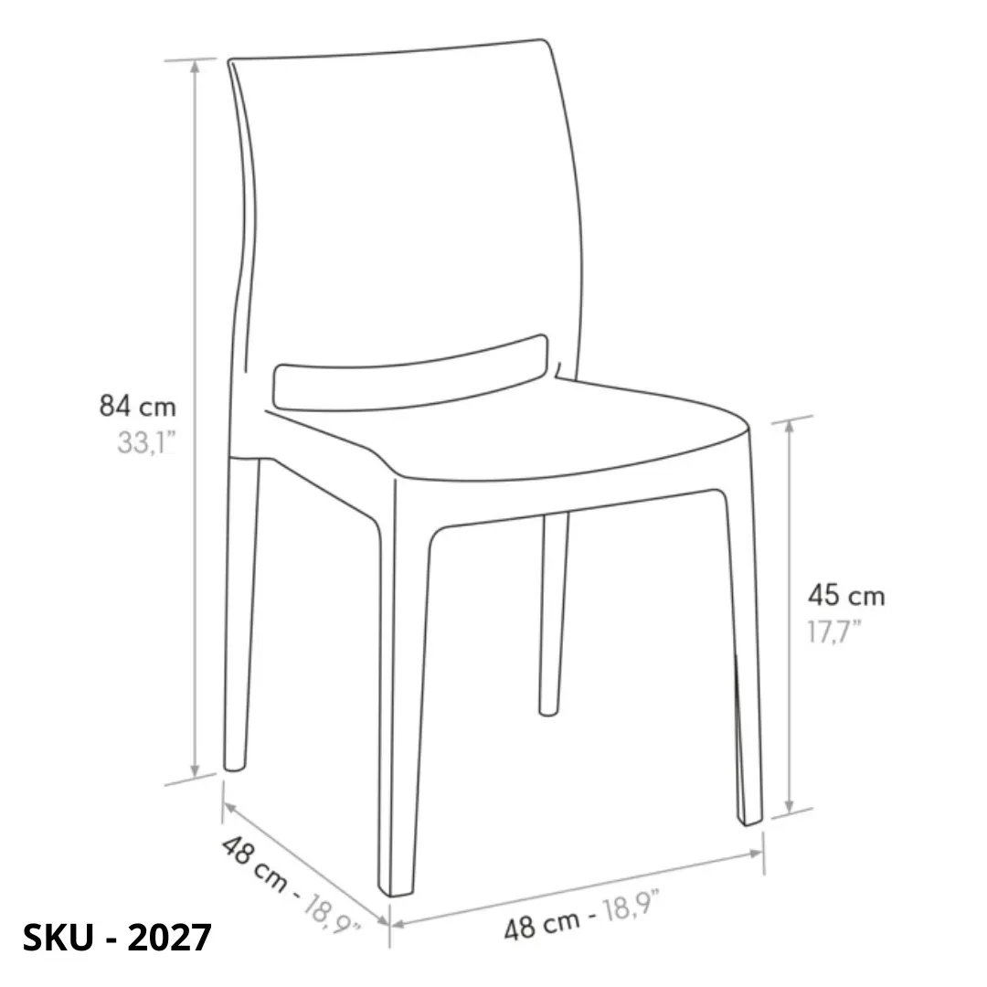 marca-design-shop-stile-moderno-stile-contemporaneo-Set di 4 Sedie in Polipropilene Resistenti ai Raggi UV