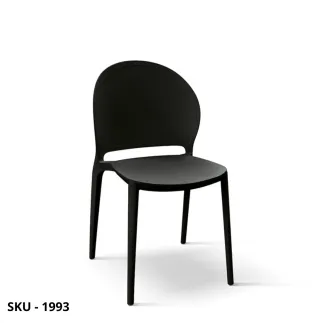 Set di 4 Sedie in Polipropilene, Nero, Bianco, Tortora e Grigio – Stile Moderno – Contemporaneo – Made in Italy – 43.5x48x82h cm