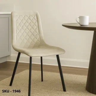 Set di 4 Sedie in Velluto, Beige, Azzurro, Rosa, Grigio e Verde – Stile Moderno – Contemporaneo – Made in Italy