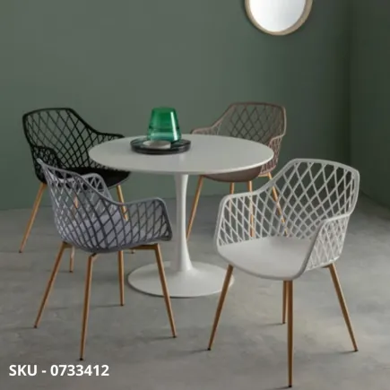 marca-design-shop-stile-moderno-stile-contemporaneo-Set di 4 Sedie Optik in Metallo Verniciato Effetto Legno