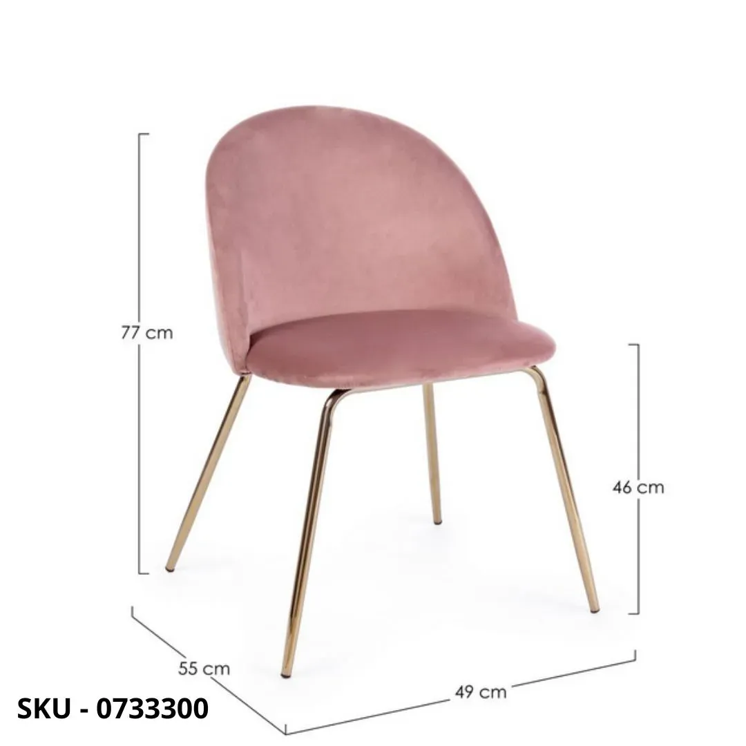 marca-design-shop-stile-moderno-stile-contemporaneo-Set di 4 Sedie TANYA con Struttura In Tubolare Dorato