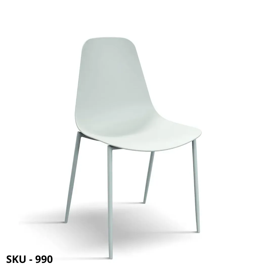 marca-design-shop-stile-moderno-stile-contemporaneo-Set di 4 Sedie in Polipropilene con Gambe in Metallo Verniciato