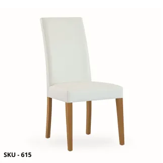 Set di 2 Sedie in Legno di Faggio Imbottite in Ecopelle, Vari colori