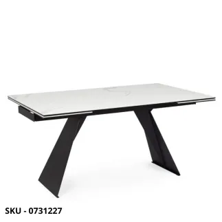 Tavolo Allungabile Blazar con Piano in Ceramica e Struttura in Acciaio Verniciato – Stile Moderno – Contemporaneo