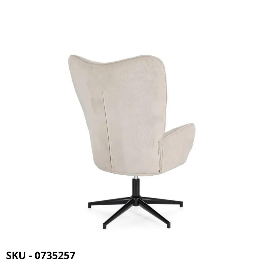 marca-design-shop-stile-moderno-stile-contemporaneo- Poltrona Relax Inas con Struttura In Acciaio, Girevole