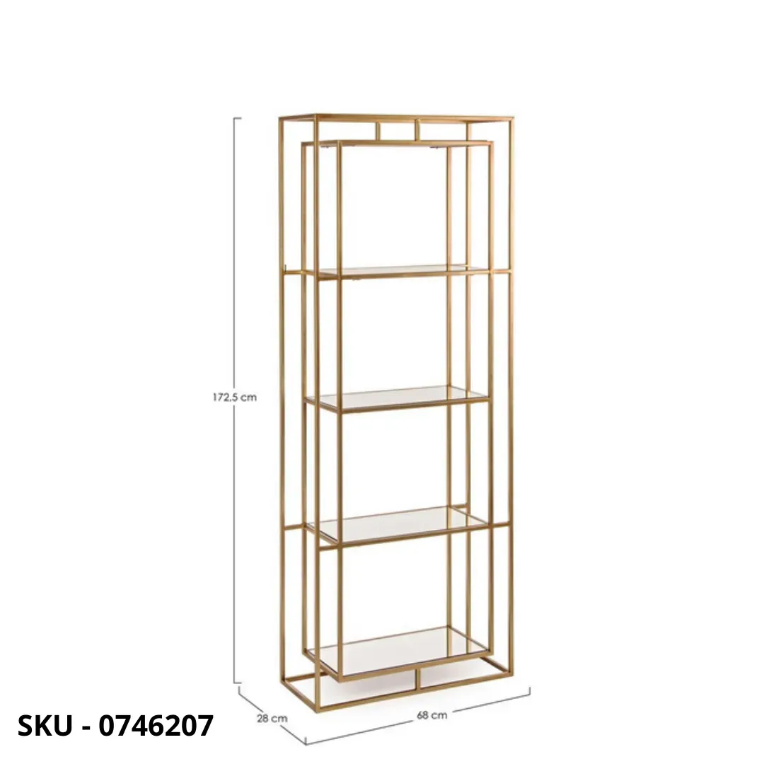 marca-design-shop-stile-moderno-stile-contemporaneo-Libreria Elenor Con Struttura In Acciaio Verniciato