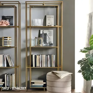 marca-design-shop-stile-moderno-stile-contemporaneo-Libreria Elenor Con Struttura In Acciaio Verniciato