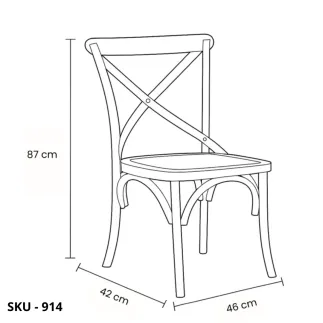Set di 2 Sedie Naturali in Legno nero, bianco o naturale con Sedile in Rattan – Stile Rustico – Contemporaneo – Made in Italy