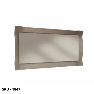 Specchio da Parete Rettangolare con Cornice in Vetro Bronzo Fumé – Stile Moderno – Contemporaneo
