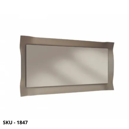 Specchio da Parete Rettangolare con Cornice in Vetro Bronzo Fumé – Stile Moderno – Contemporaneo