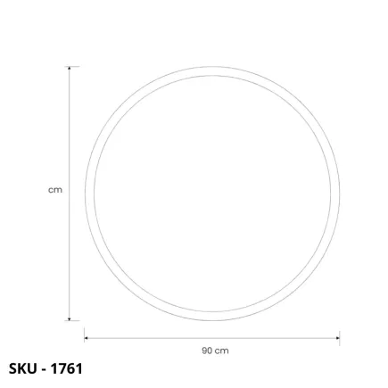 Specchio da Parete Rotondo con Cornice in Metallo Fumé – Stile Moderno – Contemporaneo – Made in Italy