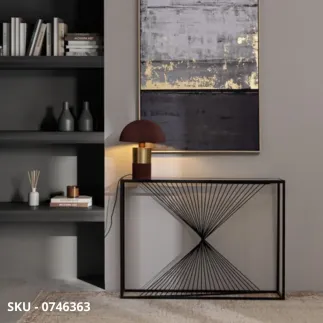 marca-design-shop-stile-moderno-stile-contemporaneo-Consolle Espiral Struttura in Acciaio Verniciato Nero