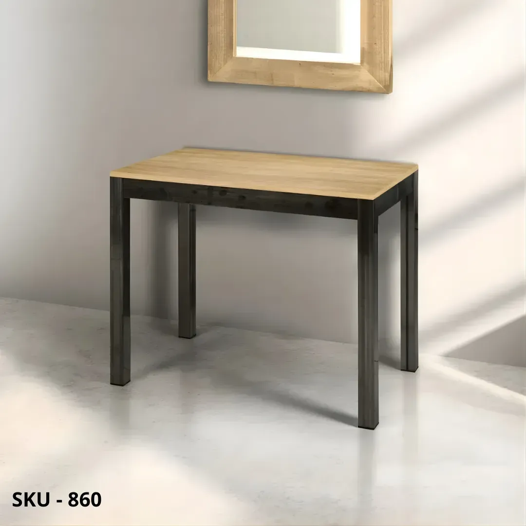 marca-design-shop-stile-moderno-stile-contemporaneo-Tavolo Consolle Allungabile con Piano in Laminato Rovere Naturale