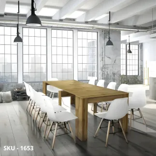 marca-design-shop-stile-moderno-stile-contemporaneo-Consolle Estensibile in Nobilitato con 4 Allunghe