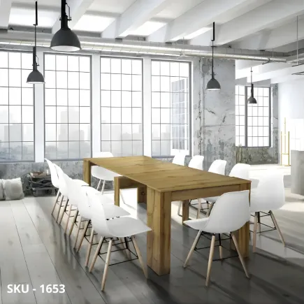 marca-design-shop-stile-moderno-stile-contemporaneo-Consolle Estensibile in Nobilitato con 4 Allunghe