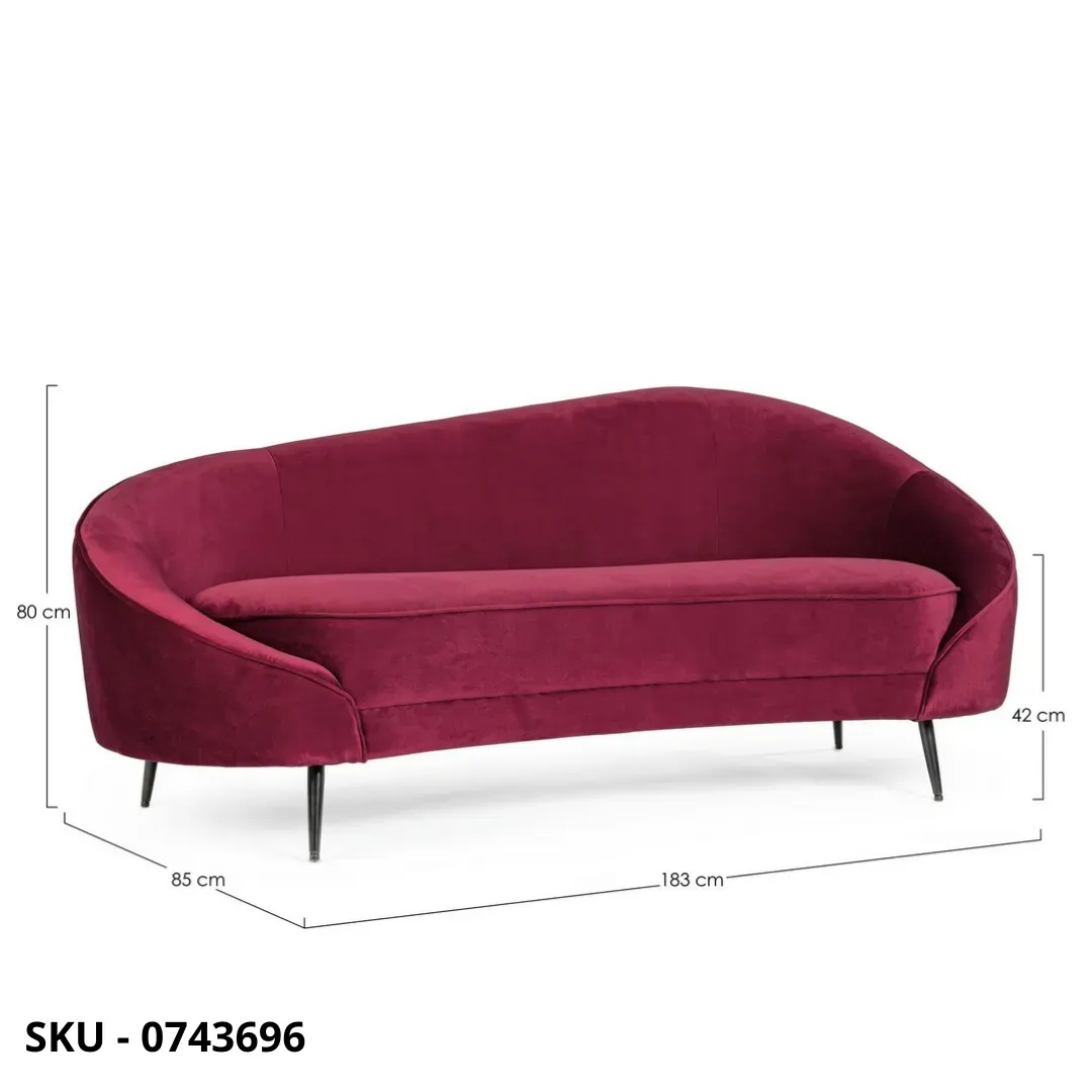 marca-design-shop-stile-moderno-stile-contemporaneo-Divano Seraphin a 2 Posti in Velluto
