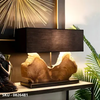 marca-design-shop-stile-moderno-stile-contemporaneo-Lampada Naga Da Tavolo o Comodino In Legno Di Teak Riciclato