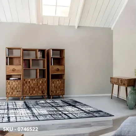 marca-design-shop-stile-moderno-stile-contemporaneo-Libreria Kant in Legno Sheesham con Schienale in Compensato