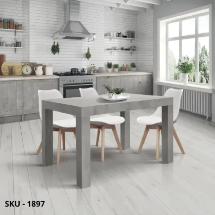 Tavolo Allungabile in Nobilitato varie Finiture – Stile Moderno - Contemporaneo – Made in Italy – 120×80 cm, 200×80 cm – H 76 cm