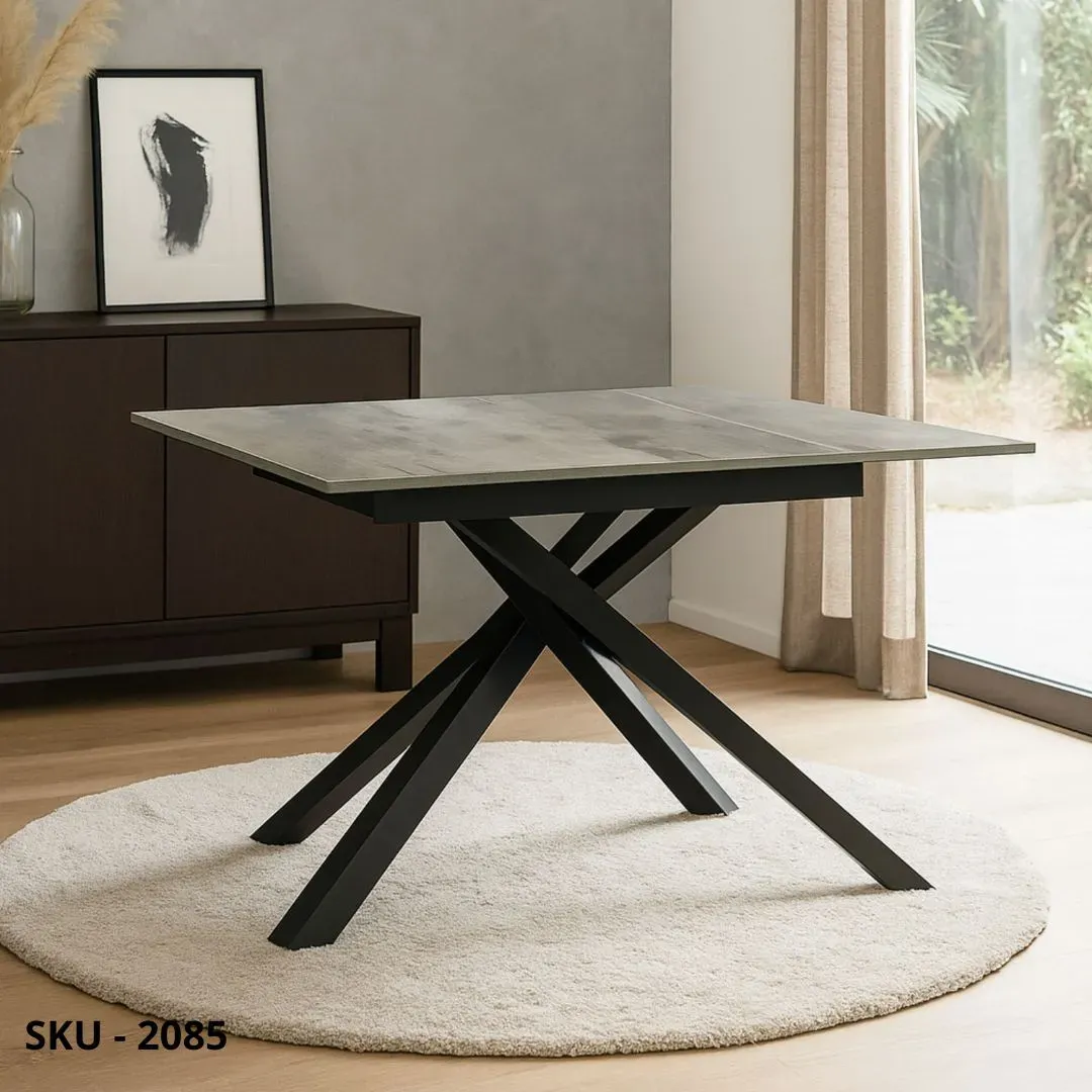 marca-design-shop-stile-moderno-stile-contemporaneo-Tavolo Allungabile in Nobilitato con Gambe incrociate